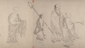 Os Dezesseis Luohans, século XVI.