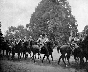 Hussardos dinamarqueses em Bernsdorff, 1908 de Queen Alexandra