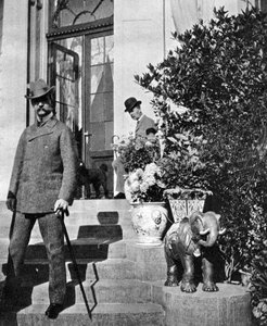 Rei Christian IX da Dinamarca 1818-1906 e Príncipe Frederick 1868-1940, 1904 1908.