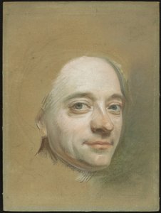 Auto-retrato, c.1737 (pastel sobre papel vegetal) de Quentin de la Latour