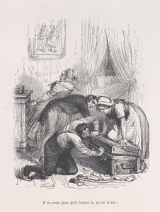Só resta fechar o bendito baú! das Pequenas Misérias da Vida Humana, 1843.. de Quichon