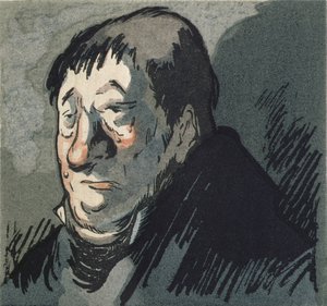 &39;Le Pere Goriot&39;, ilustração para o romance de Honore de Balzac (1799-1851), publicado por Rene Kieffer em Paris em 1922