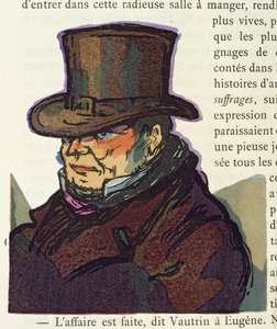 &39;Vautrin&39;, ilustração para &39;Pai Goriot&39;, por Honore de Balzac, 1922