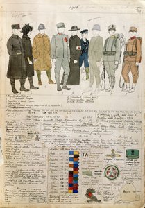 Uniformes do Reino de Itália por Quinto Cenni, Placa de cor de Quinto Cenni