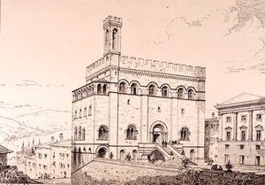 Palazzo del Comune, Gubbio, Itália, de 