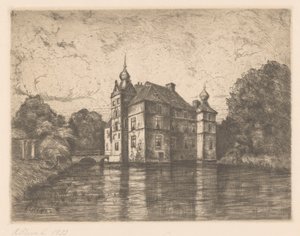 Kasteel De Cannenburgh (título original sobre o objecto) de R. Cleve (signed by artist)