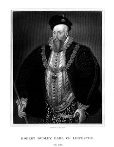Robert Dudley, 1º Conde de Leicester, favorito da rainha Elizabeth I da Inglaterra, 1823.