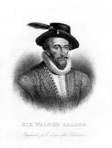 Sir Walter Raleigh, escritor, poeta, cortesão e explorador, século XIX