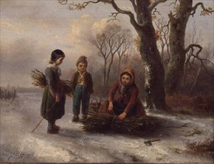 Diário de Crianças, c.1884 (painel) de R. Favelle