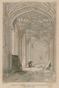 Claustro, Capela de St Stephen, Westminster, olhando para o leste