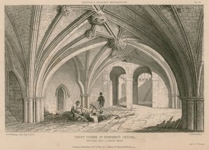 Cripta sob a capela de St Stephen, o Palácio de Westminster