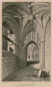 Capela de Santo Estêvão, entrada do claustro para a cripta