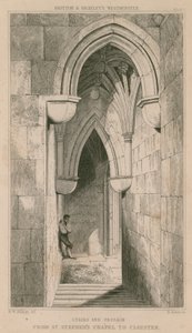 Escadas e passagem da capela de St Stephen para o claustro