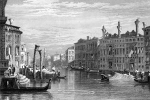 Palácio de Mocenigo, Veneza, século XIX.