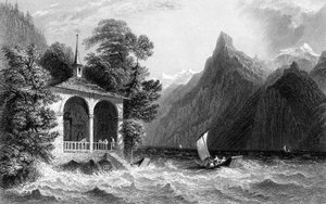 Diz Capela, Lago Uri, Suíça, 1836.