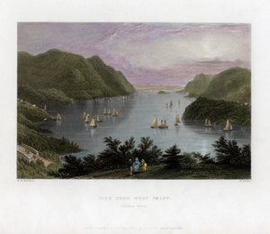 Hudson River como visto de West Point, EUA, 1837.