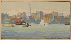 Nova York da 34th Street Ferry, 1914.