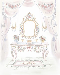 Penteadeira floral elegante de Radhika Modi
