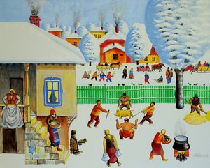 Em Árvore de Natal, 2006 (óleo sobre tela)