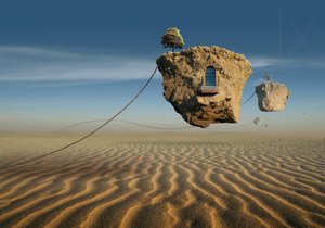 Ilhas flutuantes no deserto de Radoslav Penchev