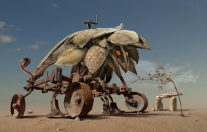 Máquina Surreal do Deserto de Radoslav Penchev