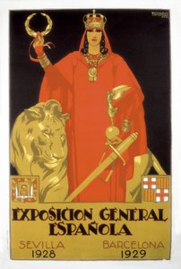 Exposição Geral Espanhola, Sevilha 1928 - Barcelona 1929 (cartaz) de Rafael de Penagos