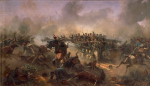 Terceira Guerra da Independência, Príncipe Umberto na praça de Villafranca, 24 de junho de 1866 de Raffaele Pontremoli de Raffaele Pontremoli