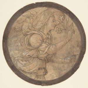O Anjo da Anunciação Caricatura para um Bordado, 1466-1524.