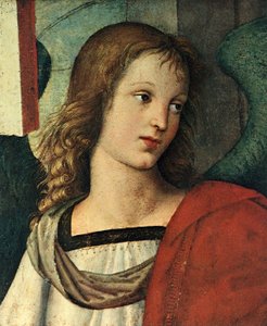 Cabeça de um anjo, c. 1500 de Raffaello Sanzio Raphael