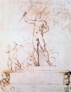 Estrutura de tópicos para a decoração de um festival, c1500-1520 de Raffaello Sanzio Raphael