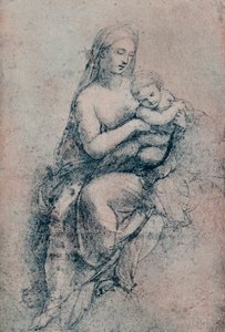 A Virgem e o Menino, estudo para a Madonna di Foligno, c1511. 1903 de Raffaello Sanzio Raphael