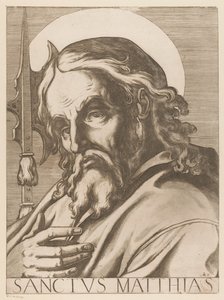 São Mateus São Matias (título no objeto) Cristo, Maria en de twaalf apostelen (título da série) O Sagrado Colégio Apostólico (título da série)