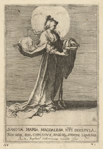 Saint Mary Magdalene de Raffaello Schiaminossi, after Lucas van Leyden