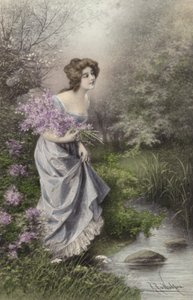 Menina em lilás