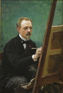 Retrato de Federico de Madrazo (1815-1894) - Pintura de Raimundo de Madrazo y Garreta (1841-1920) de Raimundo de Madrazo y Garreta