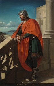 "Retrato do rei visigodo Ataulf (Athavulf, Atawulf ou Athaulf) (410-415) Pintura de Raimundo de Madrazo y Garreta (1841-1920) 1888 Palacio de las Cortes Madrid de Raimundo de Madrazo y Garreta