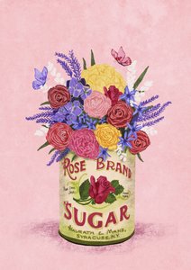 Flores numa lata vintage de Raissa Oltmanns