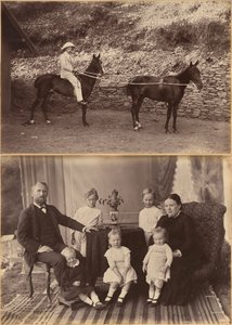 Capitão H.S. Rawhinson (anverso); Sr. Robert Holtz e família (verso)
