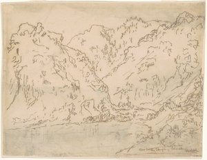 Clear Creek Canyon, Montanhas Rochosas, Colorado de Ralph Albert Blakelock