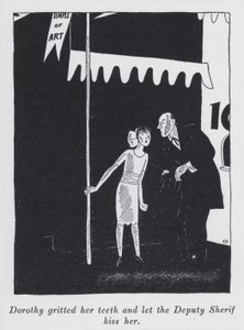 Ilustração para "But Gentlemen Marry Brunettes" de Anita Loos (litho)