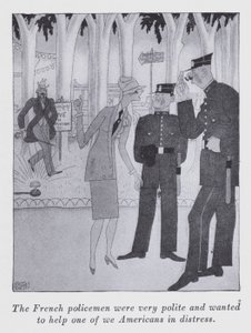 Ilustração para "But Gentlemen Marry Brunettes" de Anita Loos (litho)