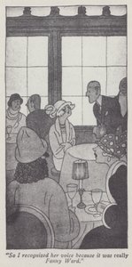 Ilustração de Anita Loos (litho) para Gentlemen Preferes Blondes
