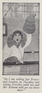 Ilustração de Anita Loos (litho) para Gentlemen Prefer Preferes Blondes