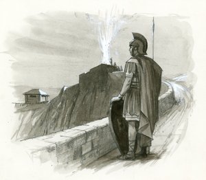 Um sinalizador romano de Ralph Bruce