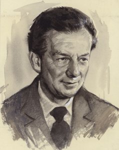 Benjamin Britten (guache sobre papel) de Ralph Bruce