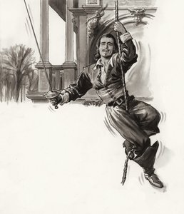 Douglas Fairbanks (guache sobre papel) de Ralph Bruce