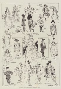 Bola de fantasia de vestido infantil na mansão
