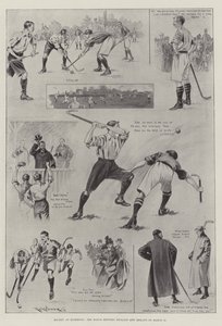 Hockey em Richmond, o jogo entre Inglaterra e Irlanda em 11 de março de Ralph Cleaver