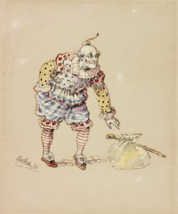 Billy Purvis roubando o pacote, 1876 (lápis e wc no papel) de Ralph Hedley