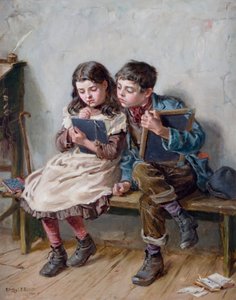 Na escola, 1883
